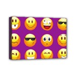 Purple Emoji Mini Canvas 7  x 5  (Stretched)