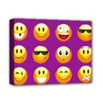 Purple Emoji Deluxe Canvas 14  x 11  (Stretched)