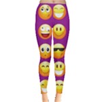 Purple Emoji Leggings 