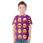 Purple Emoji Kid s Cotton Tee