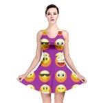 Purple Emoji Reversible Skater Dress