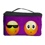 Purple Emoji Cosmetic Storage Case