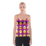 Purple Emoji Spaghetti Strap Top