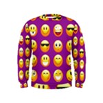 Purple Emoji Kid s Sweatshirt