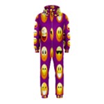 Purple Emoji Hooded Jumpsuit (Kids)