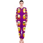 Purple Emoji OnePiece Jumpsuit (Ladies)