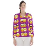 Purple Emoji Wind Breaker (Women)