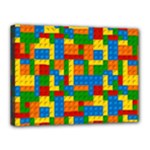 plastic blocks Canvas 16  x 12  (Stretched)