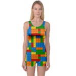 plastic blocks One Piece Boyleg Swimsuit