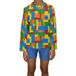 plastic blocks Kid s Long Sleeve Swimwear