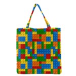 plastic blocks Grocery Tote Bag