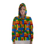 plastic blocks Hooded Wind Breaker (Women)