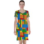 plastic blocks Short Sleeve Nightdress