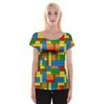 plastic blocks Women s Cap Sleeve Top