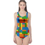 plastic blocks One Piece Swimsuit