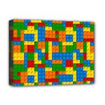 plastic blocks Deluxe Canvas 16  x 12  (Stretched) 