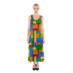 plastic blocks Full Print Maxi Dress