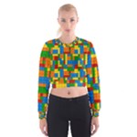 plastic blocks Women s Cropped Sweatshirt