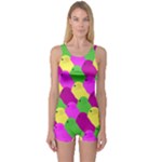 Easter candies One Piece Boyleg Swimsuit