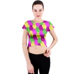 Easter candies Crew Neck Crop Top