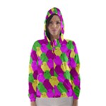 Easter candies Hooded Wind Breaker (Women)