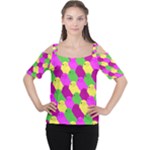 Easter candies Women s Cutout Shoulder Tee