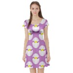 Easter Pastel Egg Short Sleeve Skater Dress