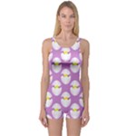 Easter Pastel Egg One Piece Boyleg Swimsuit