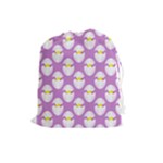 Easter Pastel Egg Drawstring Pouch (Large)