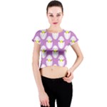 Easter Pastel Egg Crew Neck Crop Top