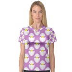 Easter Pastel Egg Women s V-Neck Sport Mesh Tee