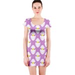 Easter Pastel Egg Short Sleeve Bodycon Dress