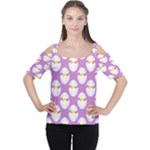 Easter Pastel Egg Women s Cutout Shoulder Tee