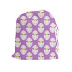 Easter Pastel Egg Drawstring Pouch (XL)