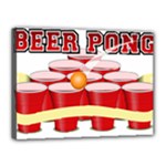 Beer Pong legend Canvas 16  x 12  (Stretched)