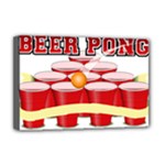 Beer Pong legend Deluxe Canvas 18  x 12  (Stretched)