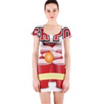 Beer Pong legend Short Sleeve Bodycon Dress