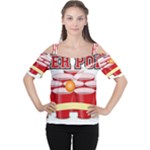 Beer Pong legend Women s Cutout Shoulder Tee