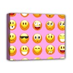 pastel pink Emoji  Deluxe Canvas 14  x 11  (Stretched)