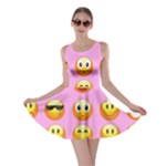 pastel pink Emoji  Skater Dress