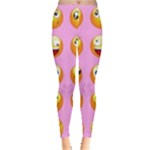 pastel pink Emoji  Leggings 