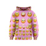 pastel pink Emoji  Kids  Pullover Hoodie