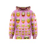 pastel pink Emoji  Kids  Zipper Hoodie