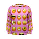 pastel pink Emoji  Women s Sweatshirt