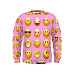 pastel pink Emoji  Kids  Sweatshirt