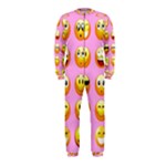 pastel pink Emoji  OnePiece Jumpsuit (Kids)