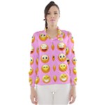 pastel pink Emoji  Wind Breaker (Women)