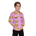 pastel pink Emoji  Wind Breaker (Kids)