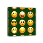 hunter green Emoji Mini Canvas 4  x 4  (Stretched)