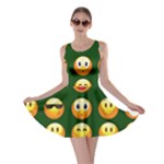 hunter green Emoji Skater Dress